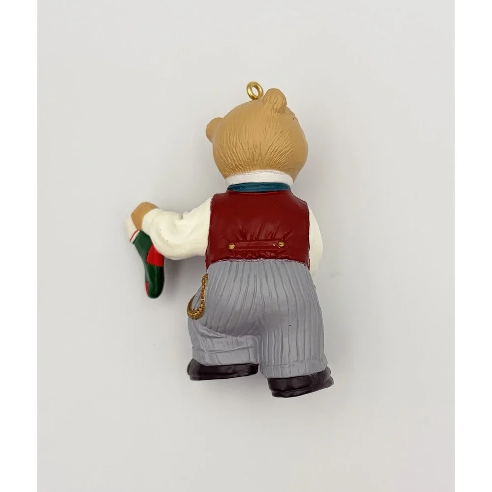 1993 Hallmark Keepsake Ornament Papa Bearinger Bear The Bearingers Vintage